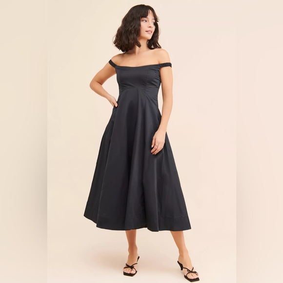 Free People Dresses & Skirts - Free People Alinda Midi Dress - Black